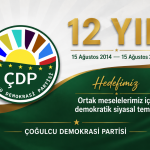 ÇDP 12. yıl anması